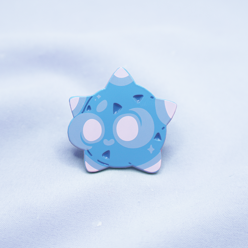 BLUE] MINIOR [POKEMALLOW] SOFT DYED ENAMEL PIN – MAMOBOT