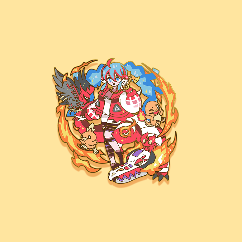 [FIRE TYPE] PROJECT VOLTAGE MIKU JUMBO ENAMELPIN [PREORDER] [MIXED GRADE] [ SHIPPING LATE MAY/JUNE]