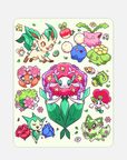 FLORAL GARDEN POKE POSTCARD
