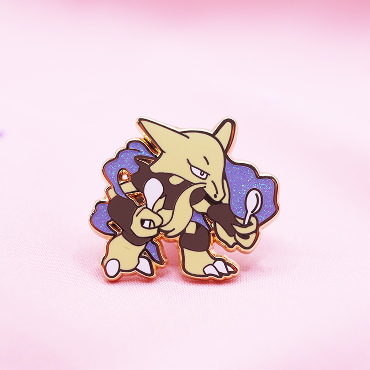 065 ALAKAZAM ENAMEL PIN [MINI MONSTERS] [POKEDEX PROJECT]