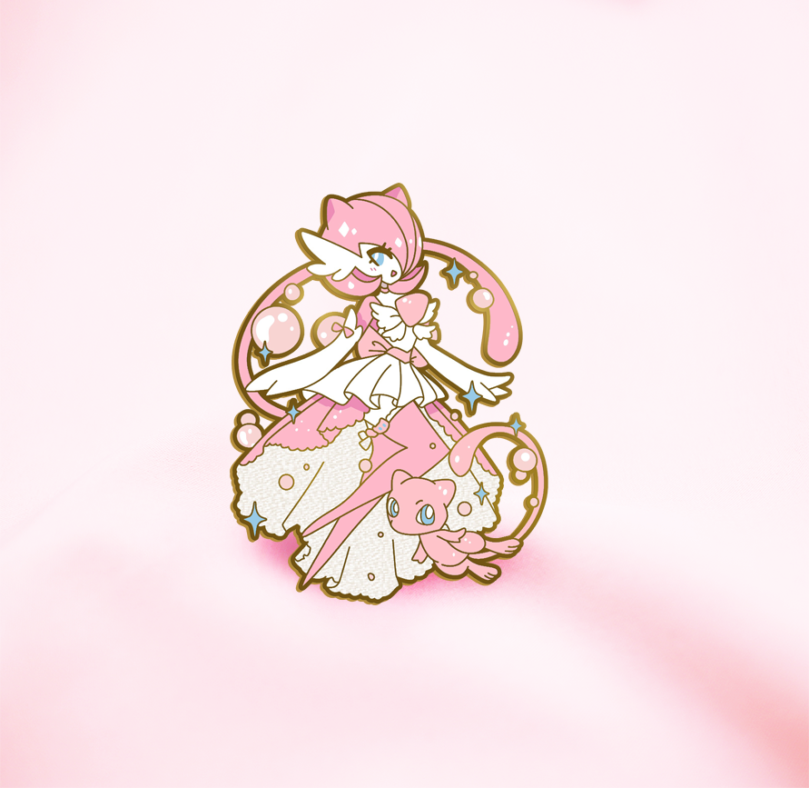 [MEW] [CLASSIC PINK] HAUNT COUTURE GARDEVOIR ENAMEL PIN [PREORDER] [ SHIPPING LATE  APRIL]