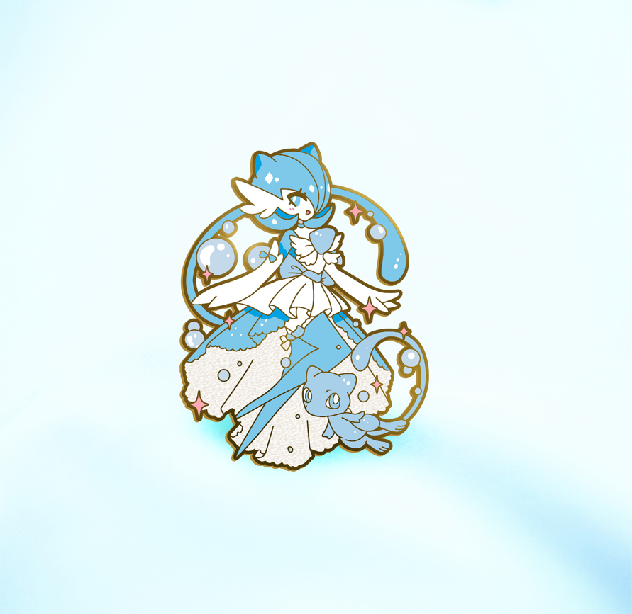 [MEW] [SHINY BLUE] HAUNT COUTURE GARDEVOIR ENAMEL PIN [PREORDER] [ SHIPPING LATE  APRIL]