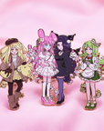 SANRIO GIRLS ENAMEL PINS