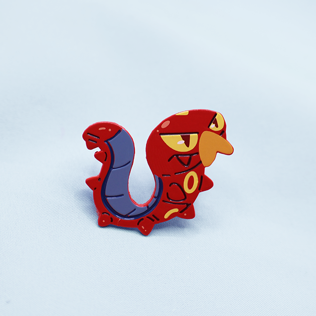 SHINY] SIZZLIPEDE [POKEMALLOW] SOFT DYED ENAMEL PIN – MAMOBOT