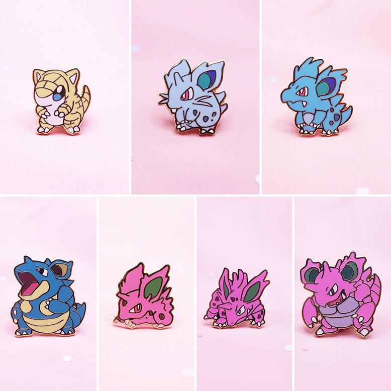 POKEDEX 025-049 ENAMEL PIN SET [MINI MONSTERS] [POKEDEX PROJECT] [25 PC]