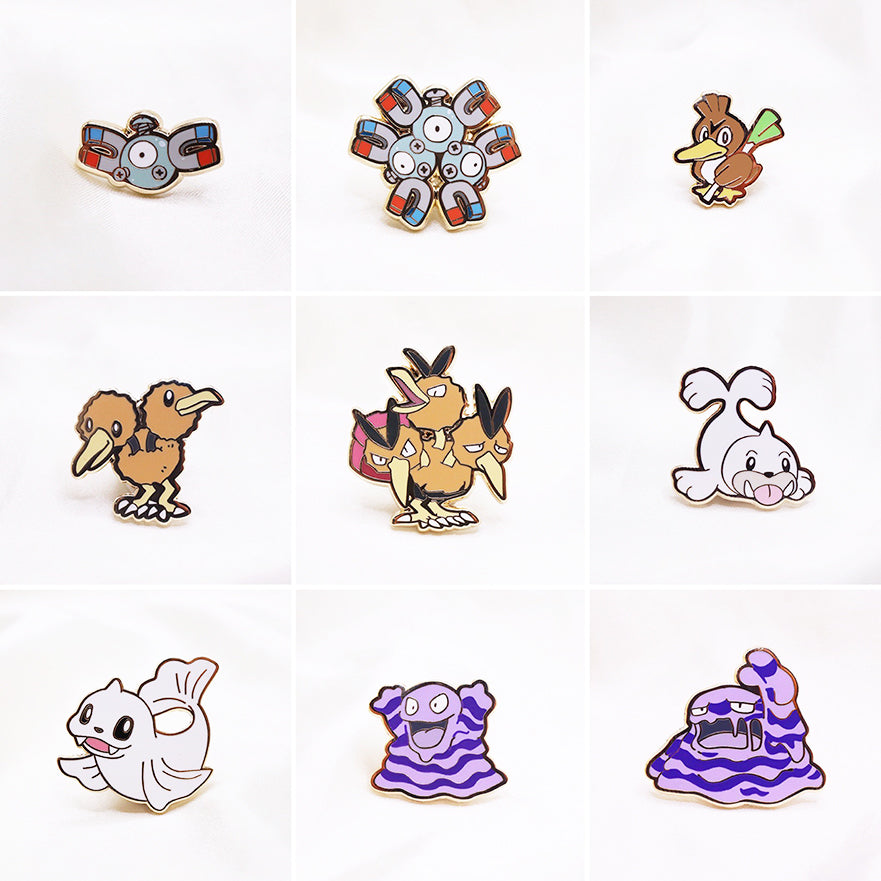 [PREORDER - SHIPPING LATE FEB ] 072-97 POKEDEX SET [26 PC] ENAMEL PIN SET  [MINI MONSTERS] [POKEDEX PROJECT]