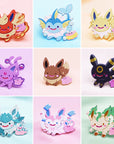 [9 PC] [FULL SET]  TRANSFORM! [EEVEE X DITTO COLLECTION] [POKEMALLOW]  SOFT DYED ENAMEL PIN