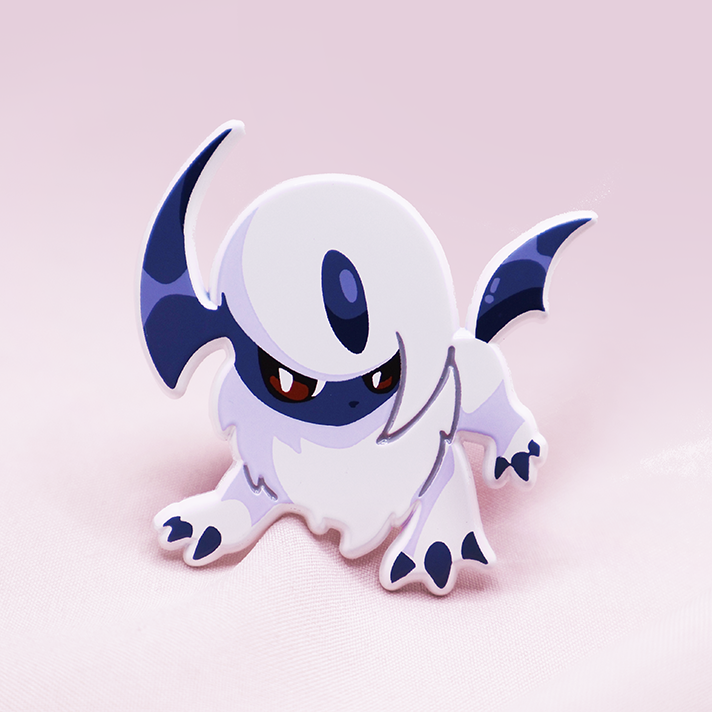 [~CLASSIC] ABSOL [MENACE] [POKEMALLOW]  SOFT DYED ENAMELPIN [PATREON EXCLUSIVE]