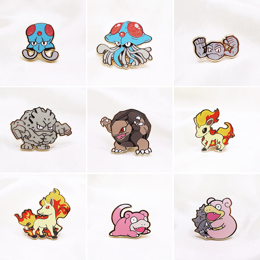 [PREORDER - SHIPPING LATE FEB ] 072-97 POKEDEX SET [26 PC] ENAMEL PIN SET  [MINI MONSTERS] [POKEDEX PROJECT]