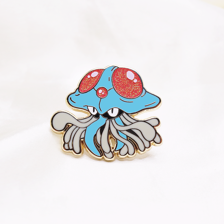 073 TENTACRUEL ENAMEL PIN [MINI MONSTERS] [POKEDEX PROJECT]