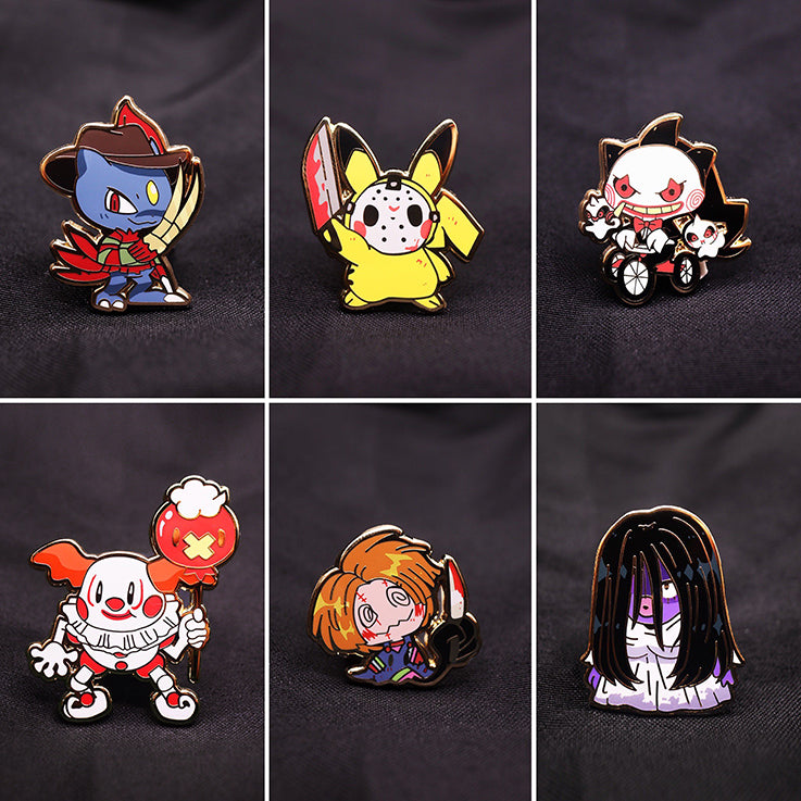 [POKE HORROR NIGHTS] ENAMEL PIN SET [6 PC]