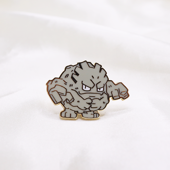 075 GRAVELER ENAMEL PIN [MINI MONSTERS] [POKEDEX PROJECT]