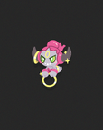 [PREORDER] HOOPA [POKEMALLOW]  SOFT DYED ENAMEL PIN [SPOOKYMALLOW] [MAMOWEEN]