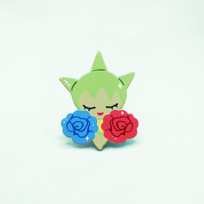ROSELIA [CLASSIC] [POKEMALLOW] SOFT DYED ENAMEL PIN