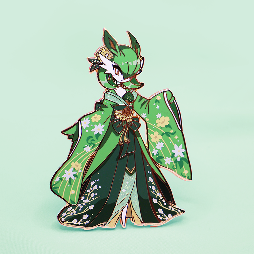 [OG] LEAFEON FASHION GARDEVOIR [PATREON EXCLUSIVE] ENAMELPIN [ IN HAND]