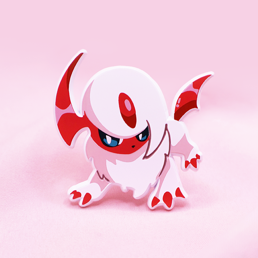 [~SHINY] ABSOL [MENACE] [POKEMALLOW]  SOFT DYED ENAMELPIN [PATREON EXCLUSIVE]