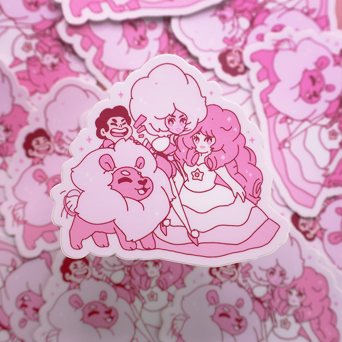 SU PINK FAMILY VINYL STICKER – MAMOBOT