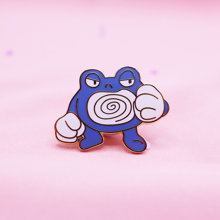 062 POLIWRATH ENAMEL PIN [MINI MONSTERS] [POKEDEX PROJECT]