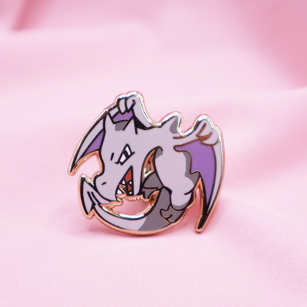 142 AERODACTYL ENAMEL PIN [MINI MONSTERS] [POKEDEX PROJECT]