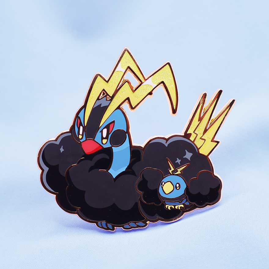 THUNDERSTORM FORM [ALTARIA X LUXRAY] [POKE DRAGON FUSION] ENAMEL PIN