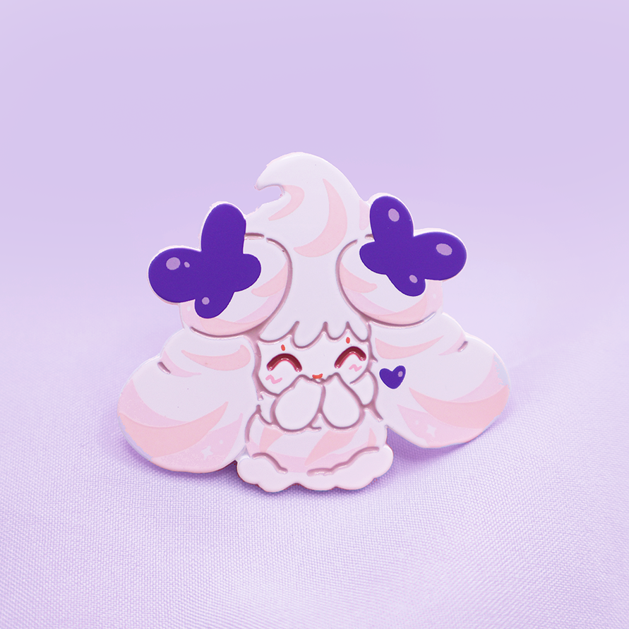 RIBBON SWEET ALCREMIE [POKEMALLOW] SOFT DYED ENAMELPIN [ PATREON EARLY ACCESS PREORDER]