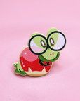 APPLIN [BOOKWORM] [POKEACADEMY] ENAMEL PIN [PREORDER]