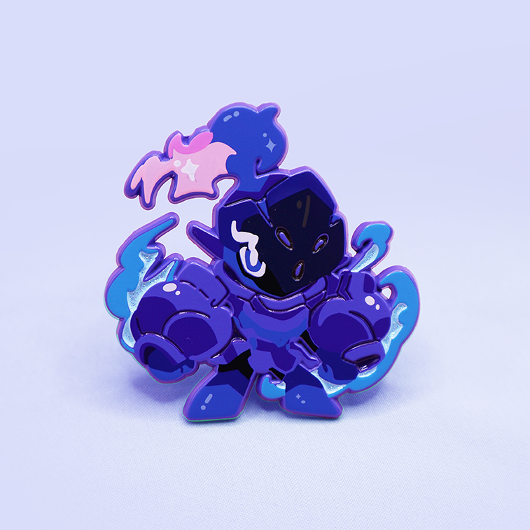 [~ CERULEDGE VERSION] ARMAROGUE [POKEMALLOW]  SOFT DYED ENAMELPIN [PATREON EXCLUSIVE]
