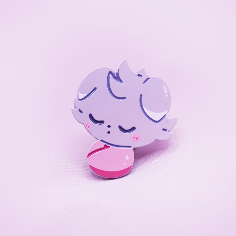 BABY ESPURR [PATREON EXCLUSIVE] [POKEMALLOW]  SOFT DYED ENAMELPIN