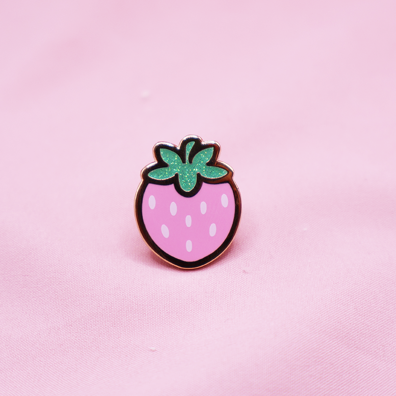 STRAWBERRY FIELD ENAMEL PIN