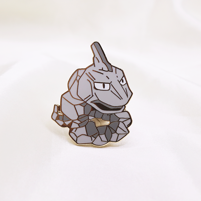 095 ONIX ENAMEL PIN [MINI MONSTERS] [POKEDEX PROJECT]