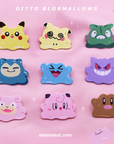 [FULL MAIN SET] [ 9 PC] [TRANSFORM?] DITTO BLOBMALLOW [POKEMALLOW]  SOFT DYED ENAMEL PIN