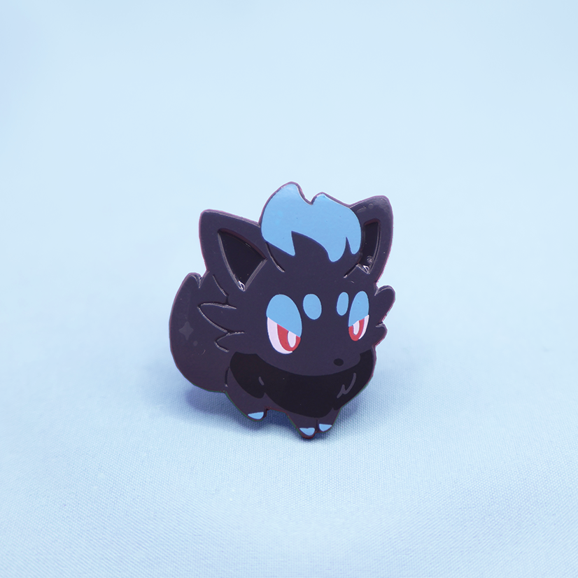 SHINY ZORUA V2[POKEMALLOW] SOFT DYED ENAMELPIN [MIXED GRADE][PREORDER]