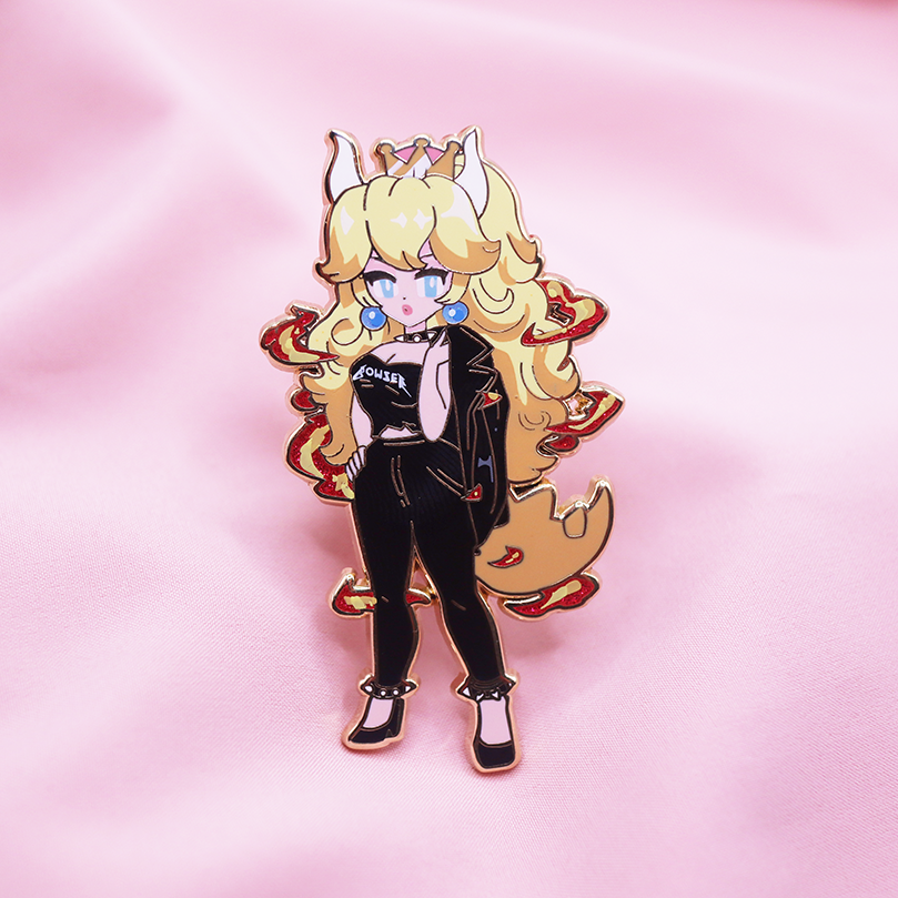 BOWSETTE [BLONDE] [NINTENDOLL HIGH ] ENAMEL PIN