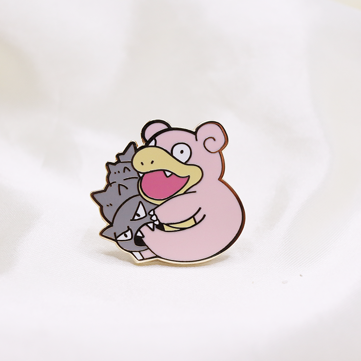 080 SLOWBRO ENAMEL PIN [MINI MONSTERS] [POKEDEX PROJECT]