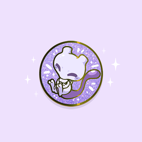 TCG DOODLE: BUBBLE MEWTWO ENAMELPIN  [PATREON EXCLUSIVE] [PREORDER]