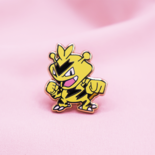 125 ELECTABUZZ ENAMEL PIN [MINI MONSTERS] [POKEDEX PROJECT]