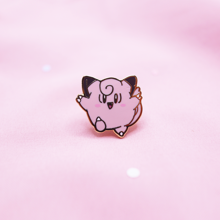 035 CLEFAIRY ENAMEL PIN [MINI MONSTERS] [POKEDEX PROJECT]