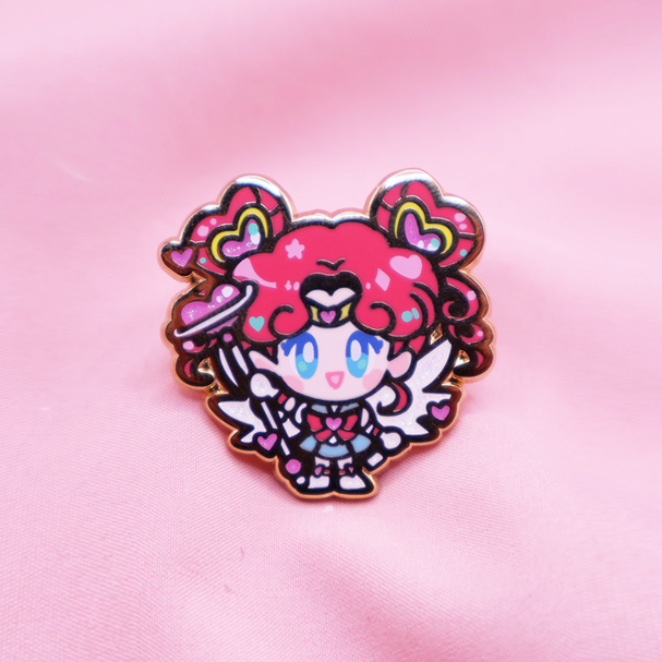 Chibi Chibi Senshi Doll Enamel Pin Mamobot Chibi Chibi Senshi Doll Enamel Pin Mamobot