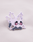 [PREORDER] GALARIAN CORSOLA [POKEMALLOW]  SOFT DYED ENAMEL PIN [SPOOKYMALLOW] [MAMOWEEN]
