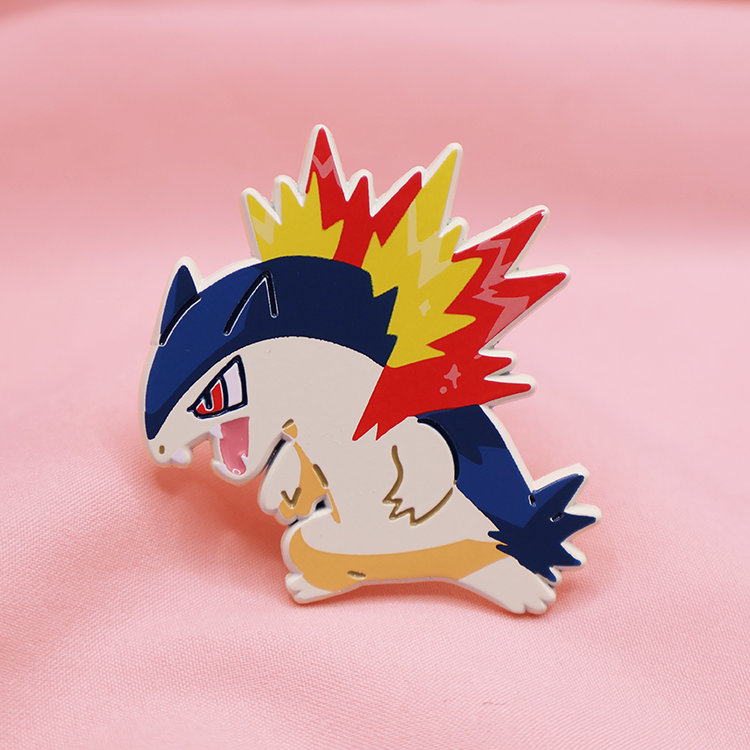 TYPHLOSION [POKEMALLOW]  SOFT DYED ENAMEL PIN