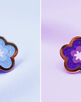 [PREORDER - SHIPPING APRIL] [2 PC] [BLUE & PURPLE SET] CELEBRATION FLOWER FILLER ENAMEL PIN