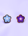 [PREORDER - SHIPPING APRIL] [2 PC] [BLUE & PURPLE SET] CELEBRATION FLOWER FILLER ENAMEL PIN