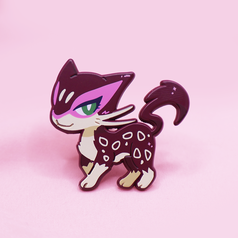 [~SHINY ] LIEPARD [PATREON EXCLUSIVE] [POKEMALLOW]  SOFT DYED ENAMELPIN