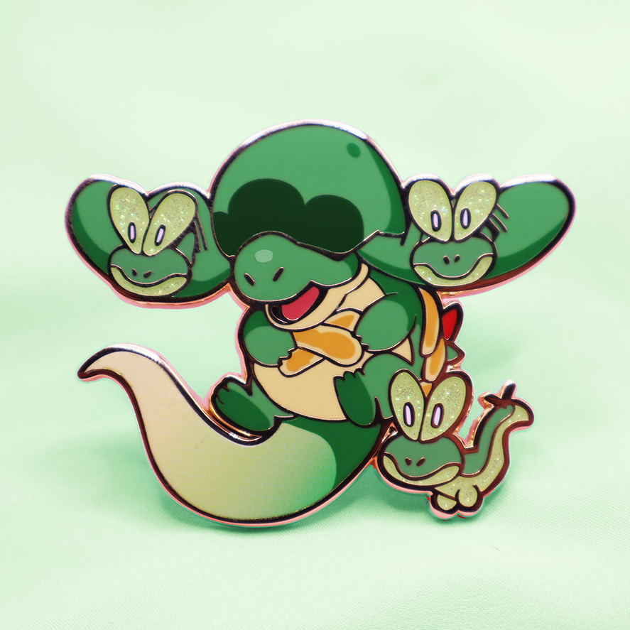 [~SHINY GREEN APPLE] [PATREON EXCLUSIVE] CANNON FORM [ APPLETUN X DRAGAPALT] ENAMELPIN