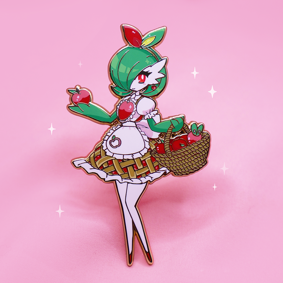 [PREORDER] [APPLETUN] FASHION GARDEVOIR   ENAMELPIN [PATREON EARLY ACCESS]