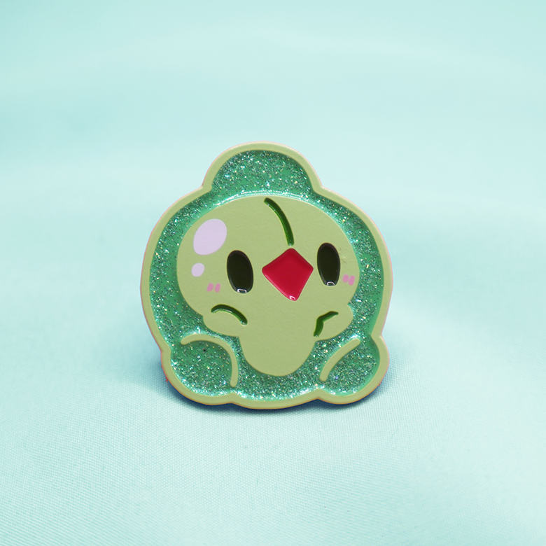 DUOSION  [GLITTER] [POKEMALLOW]  SOFT DYED ENAMEL PIN