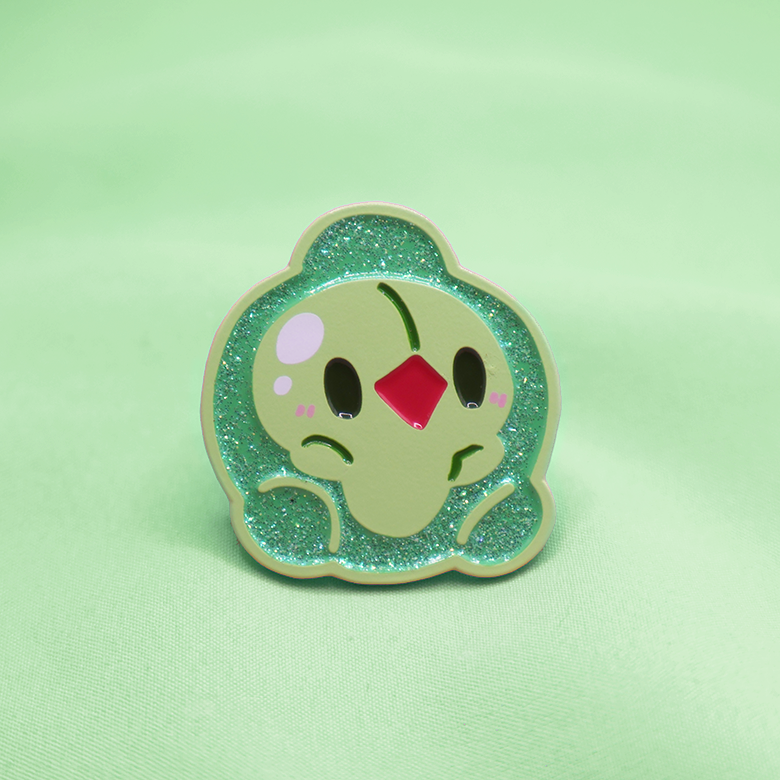 DUOSION  [GLITTER] [POKEMALLOW]  SOFT DYED ENAMEL PIN