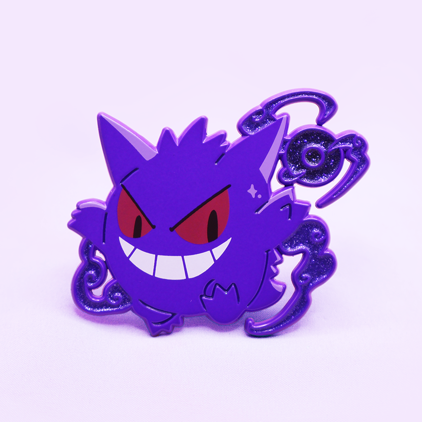 GENGAR [SHADOW BALL] [SPOOKYMALLOW] [DELUXE POKEMALLOW]  SOFT DYED ENAMEL PIN