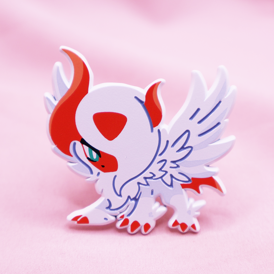 [SHINY] [PATREON EXCLUSIVE] MEGA ABSOL [TAUNT]  POKEMALLOW  [SPOOKYMALLOW]  SOFT DYED ENAMELPIN