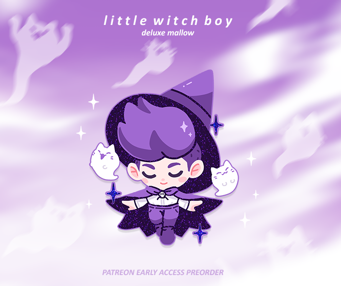 DELUXE LITTLE WITCH BOY SOFT DYED ENAMELPIN  [PATREON EARLY ACCESS] [PREORDER]